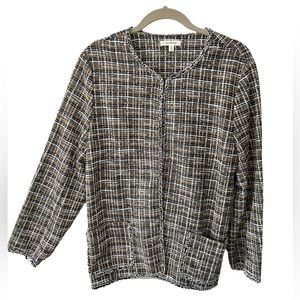 Max Studio Lightweight Tweed Jacket Interview Outfit